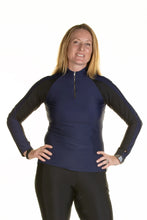 Load image into Gallery viewer, Zara Long Sleeve Technical Top - Navy