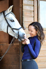 Load image into Gallery viewer, Zara Long Sleeve Technical Top - Navy