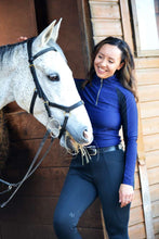 Load image into Gallery viewer, Zara Long Sleeve Technical Top - Navy